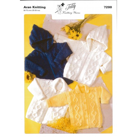 Aran Knitting Pattern 7200 10 Per Pack